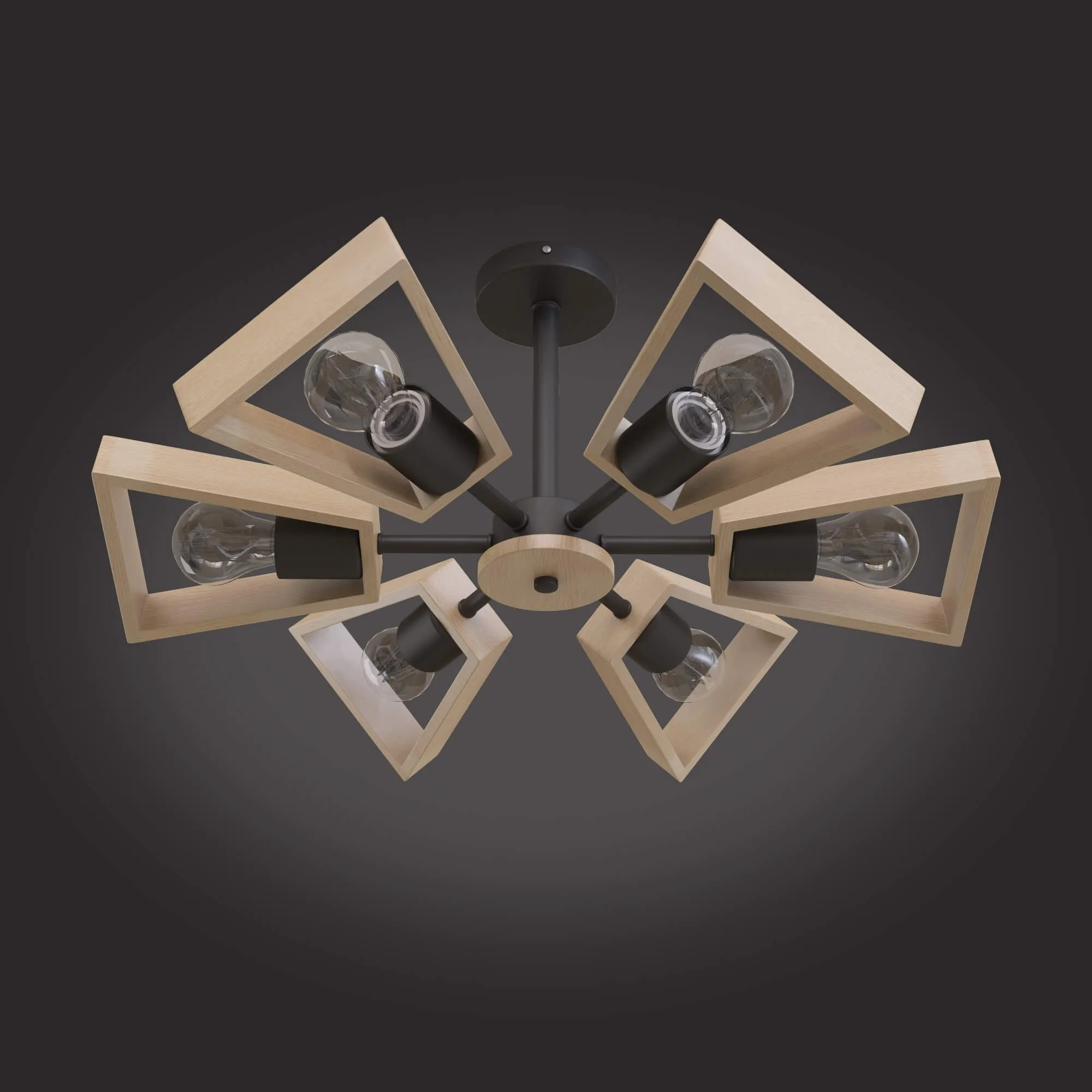 lighting – Ceiling chandelier in the loft style Eurosvet 700566 Klark 3D Model