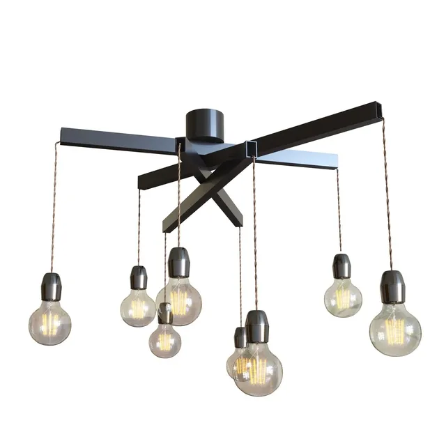 lighting – Ceiling chandelier Vele Luce Avvenente VL1332L08 3D Model
