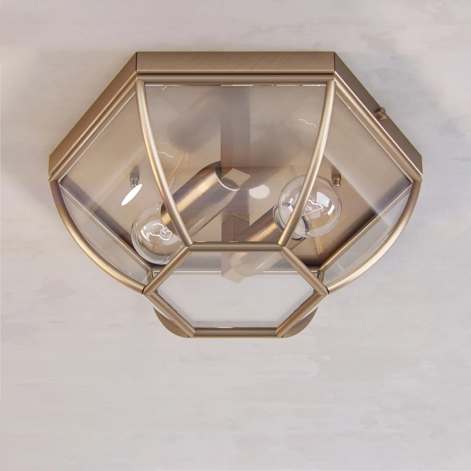 lighting – Ceiling light Cremasco 981 2PL-PC-BR.c 3D Model lighting – Ceiling light Cremasco 981 2PL-PC-BR.c 3D Model