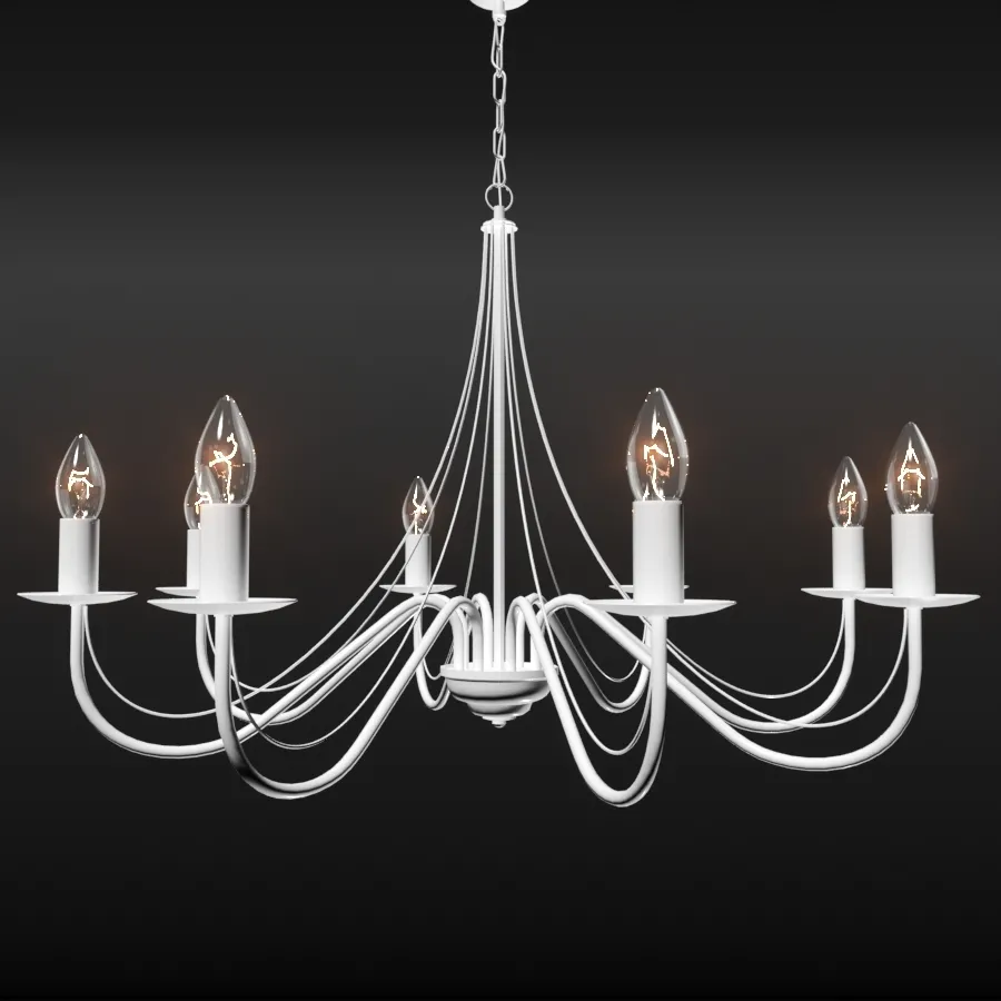 lighting – Chandelier A001_8P 3D Model