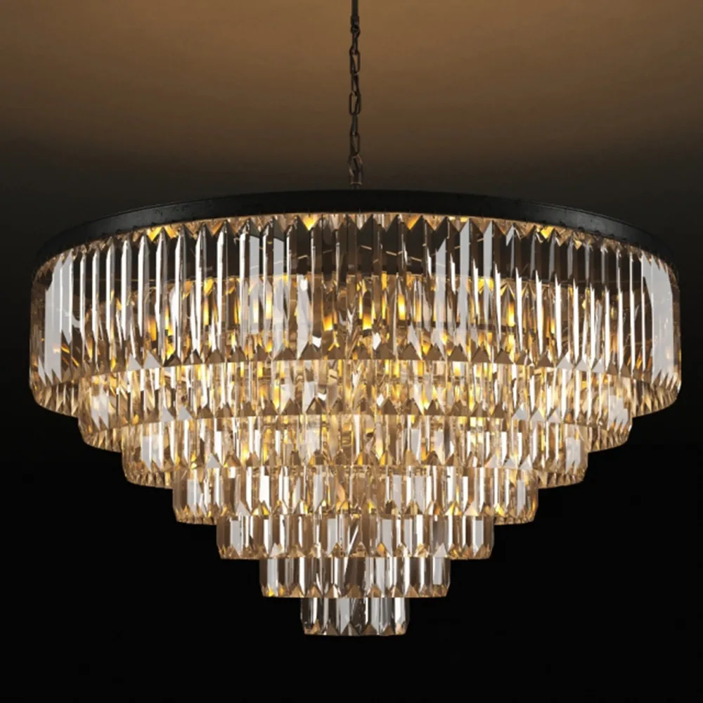 lighting – Chandelier ADAMANT 7 RING CHANDELIER CH015-33-ABG 3D Model