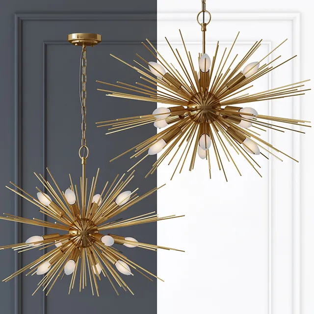 lighting – Chandelier Astra Sputnik Brass 60 3D Model lighting – Chandelier Astra Sputnik Brass 60 3D Model