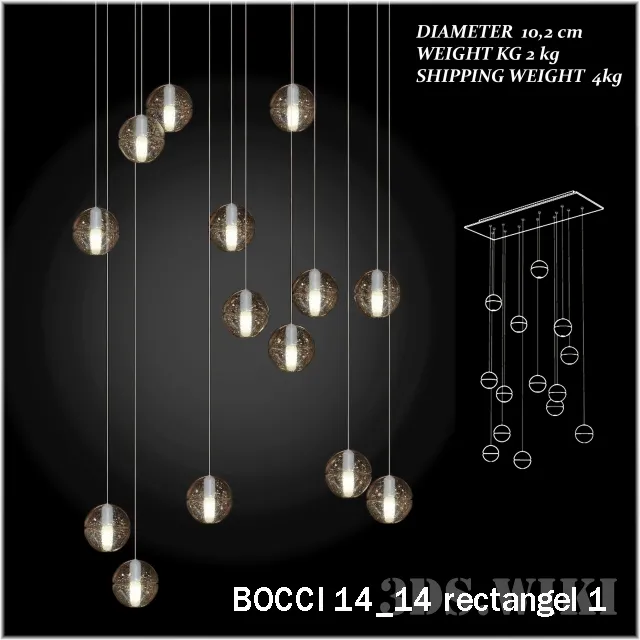lighting – Chandelier Bocci 14/14 3D Model lighting – Chandelier Bocci 14/14 3D Model