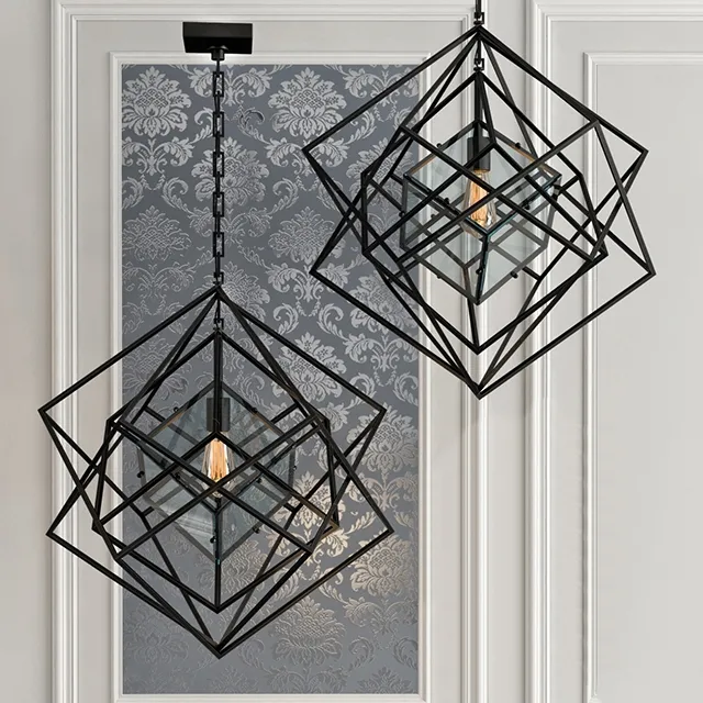 lighting – Chandelier Cubist small black 3D Model lighting – Chandelier Cubist small black 3D Model