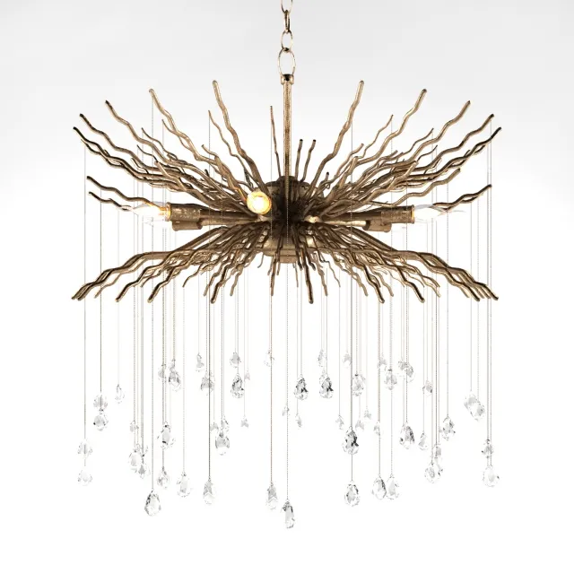 lighting – Chandelier Currey and company Fen 3D Model lighting – Chandelier Currey and company Fen 3D Model