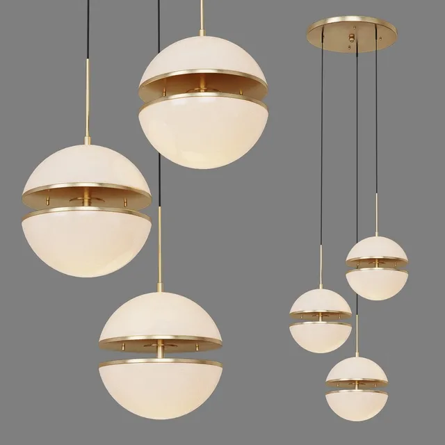 lighting – Chandelier Eichholtz Spiridon Triple 3D Model lighting – Chandelier Eichholtz Spiridon Triple 3D Model