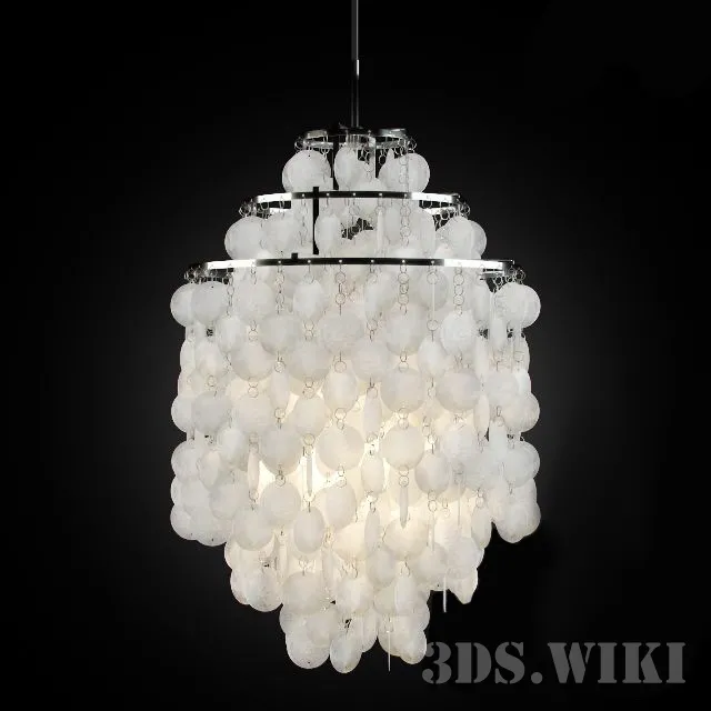 lighting – Chandelier Fun 1DM by Fun 1DM by Verner Panton 3D Model lighting – Chandelier Fun 1DM by Fun 1DM by Verner Panton 3D Model