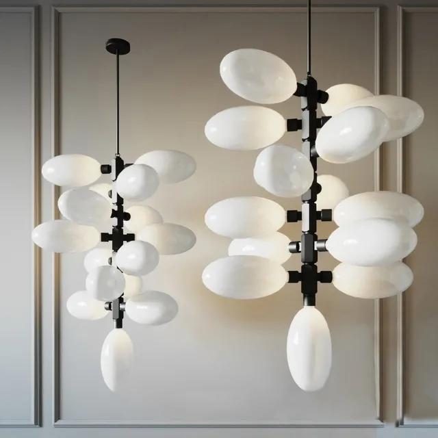 lighting – Chandelier Kingdom Column 15 designed by Lindsey Adelman 2 3D Model lighting – Chandelier Kingdom Column 15 designed by Lindsey Adelman 2 3D Model