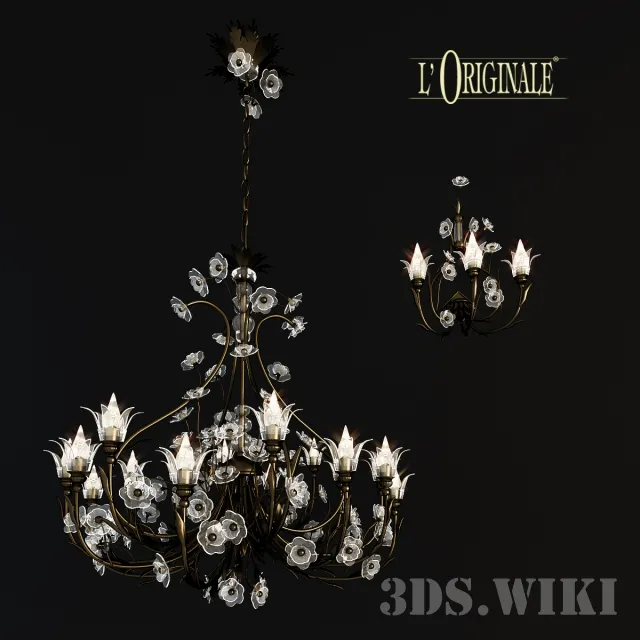 lighting – chandelier L’Originale 3D Model lighting – chandelier L’Originale 3D Model