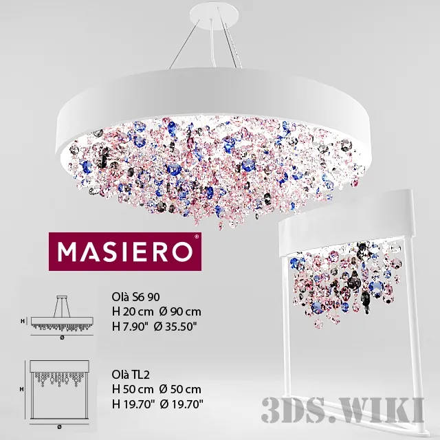 lighting – Chandelier Masiero 3D Model lighting – Chandelier Masiero 3D Model