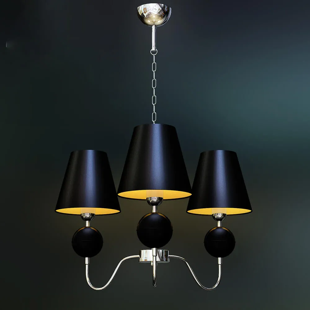lighting – Chandelier Nowodvorski 4513 Nathalie Black 3D Model
