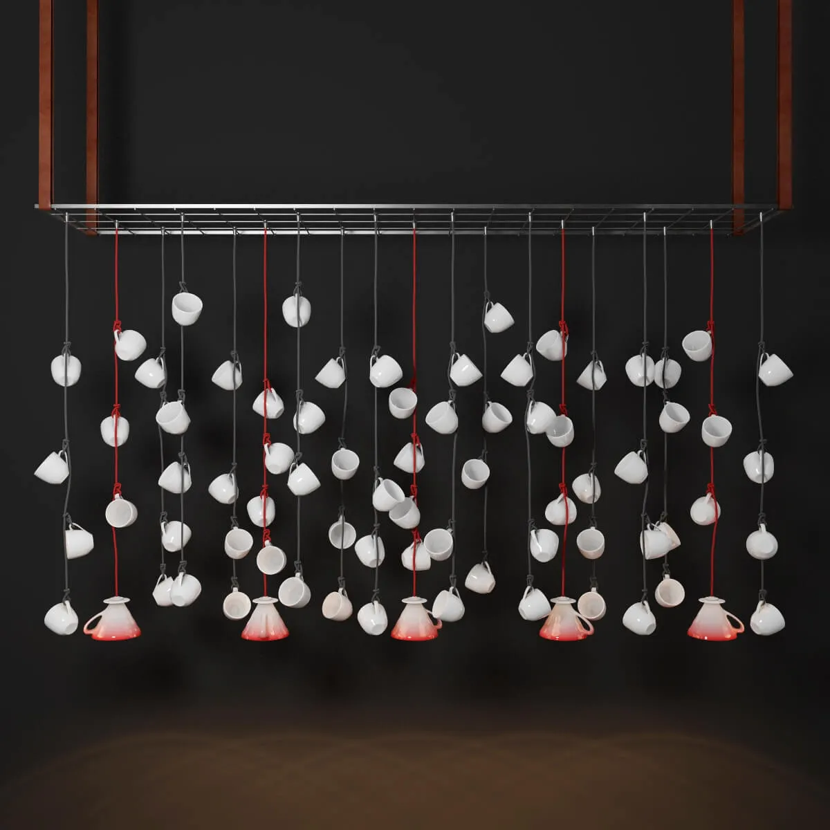 lighting – Chandelier of the cups 3D Model lighting – Chandelier of the cups 3D Model