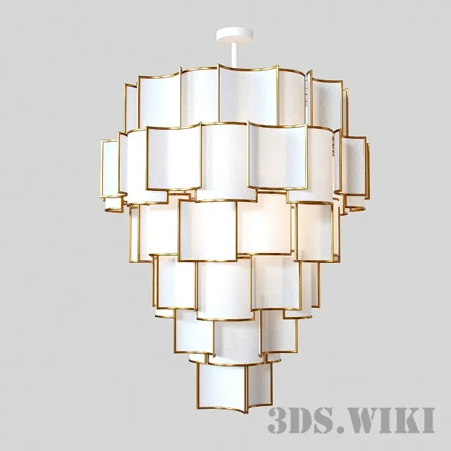 lighting – Chandelier Officina Luce Shade 3D Model lighting – Chandelier Officina Luce Shade 3D Model