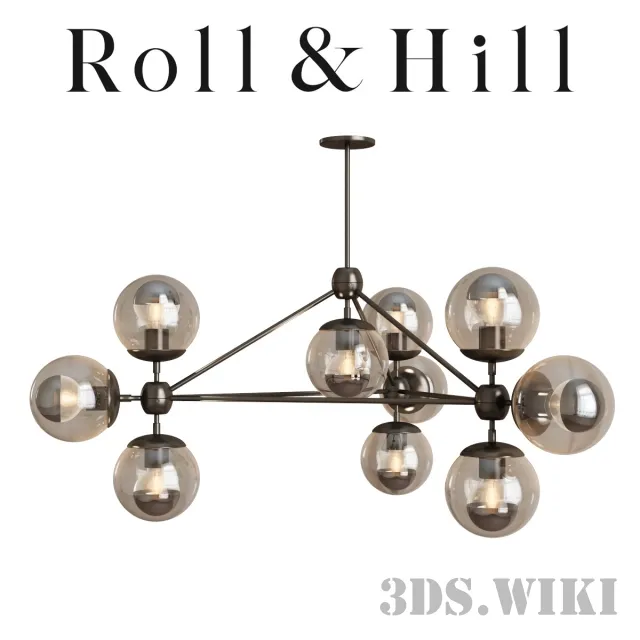 lighting – Chandelier Roll & Hill Modo Chandelier 3D Model