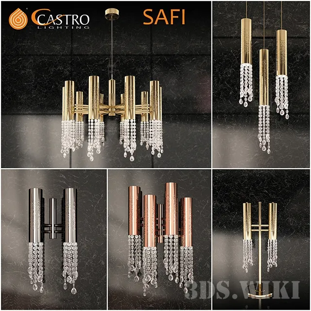 lighting – Chandelier sconce and floor lamp Castro lighting SAFI 3D Model lighting – Chandelier sconce and floor lamp Castro lighting SAFI 3D Model