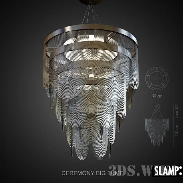 lighting – Chandelier SLAMP – CEREMONY Big Fume 3D Model lighting – Chandelier SLAMP – CEREMONY Big Fume 3D Model