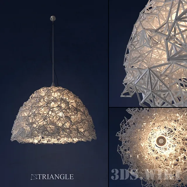 lighting – Chandelier Triangle (Handmade) 3D Model lighting – Chandelier Triangle (Handmade) 3D Model