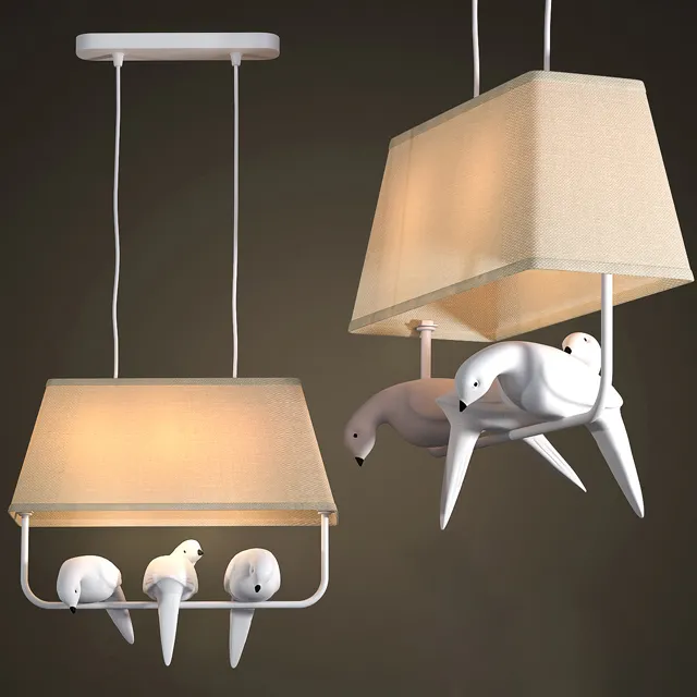 lighting – Chandelier with birds 6 3D Model lighting – Chandelier with birds 6 3D Model