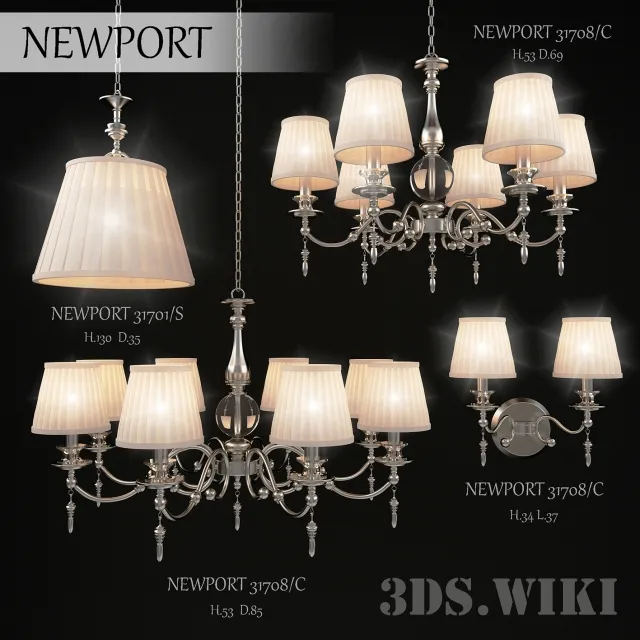 lighting – Chandeliers Newport 3D Model lighting – Chandeliers Newport 3D Model