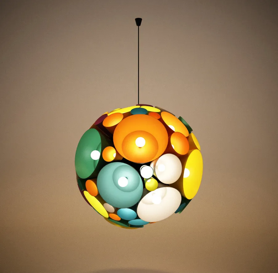lighting – Colorful lamp 07 3D Model