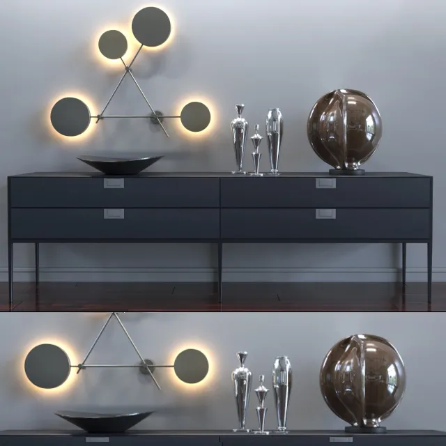 lighting – Console Alcor LX08 B and B Italia 3D Model lighting – Console Alcor LX08 B and B Italia 3D Model