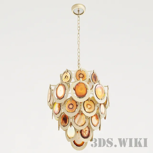 lighting – Сhandelier Corbett Rockstar natural agate 3D Model lighting – Сhandelier Corbett Rockstar natural agate 3D Model