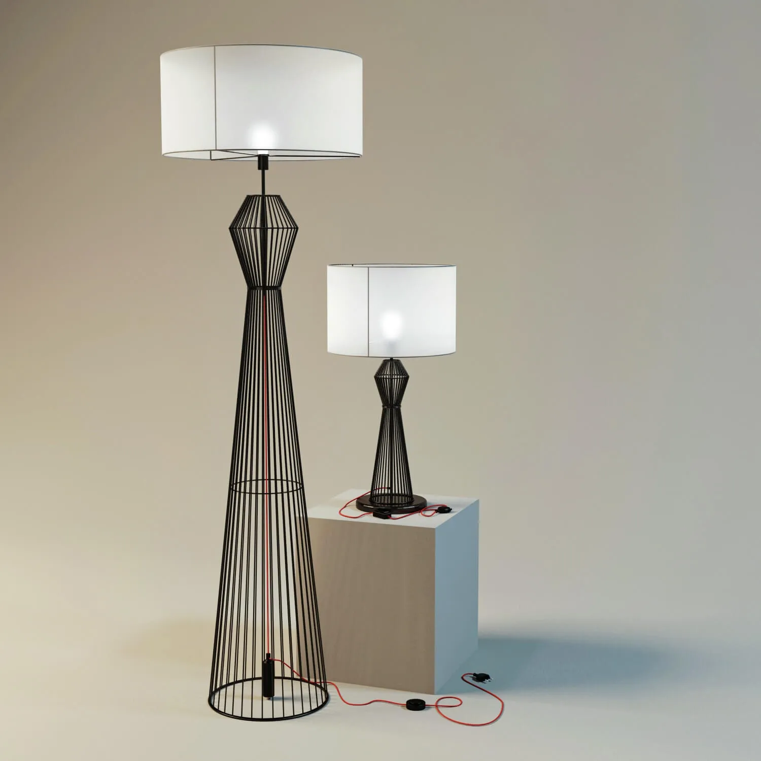 lighting – Eglo Valseno table lamp and floor lamp 3D Model lighting – Eglo Valseno table lamp and floor lamp 3D Model