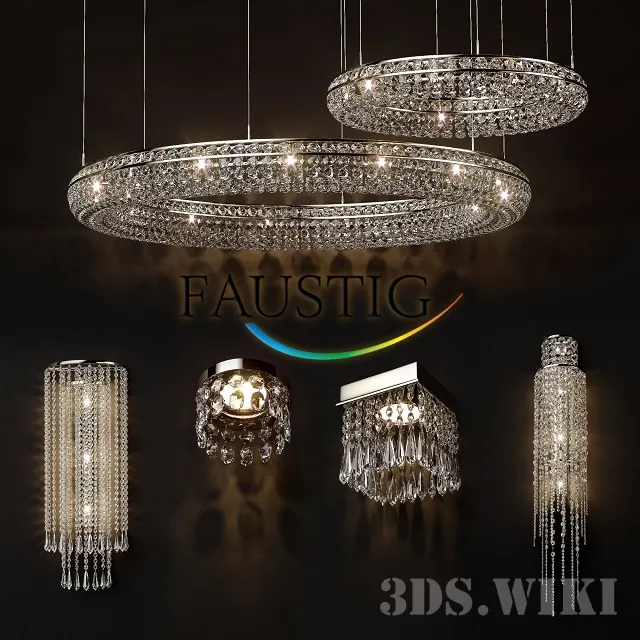 lighting – Faustig Crystal Chandeliers 3D Model lighting – Faustig Crystal Chandeliers 3D Model