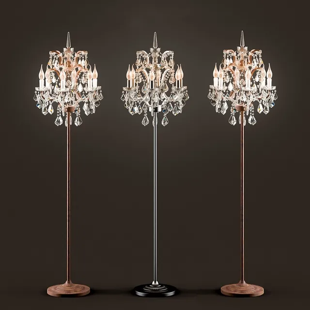 lighting – Floor Lamp Crystal 3D Model lighting – Floor Lamp Crystal 3D Model