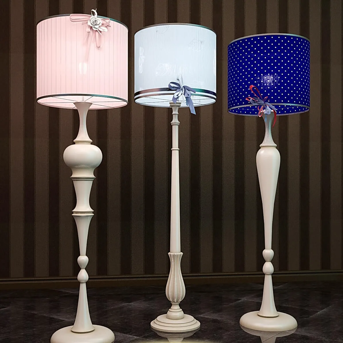 lighting – Floor lamps Giorgio casa Italy art. L1 L5 L10 3D Model