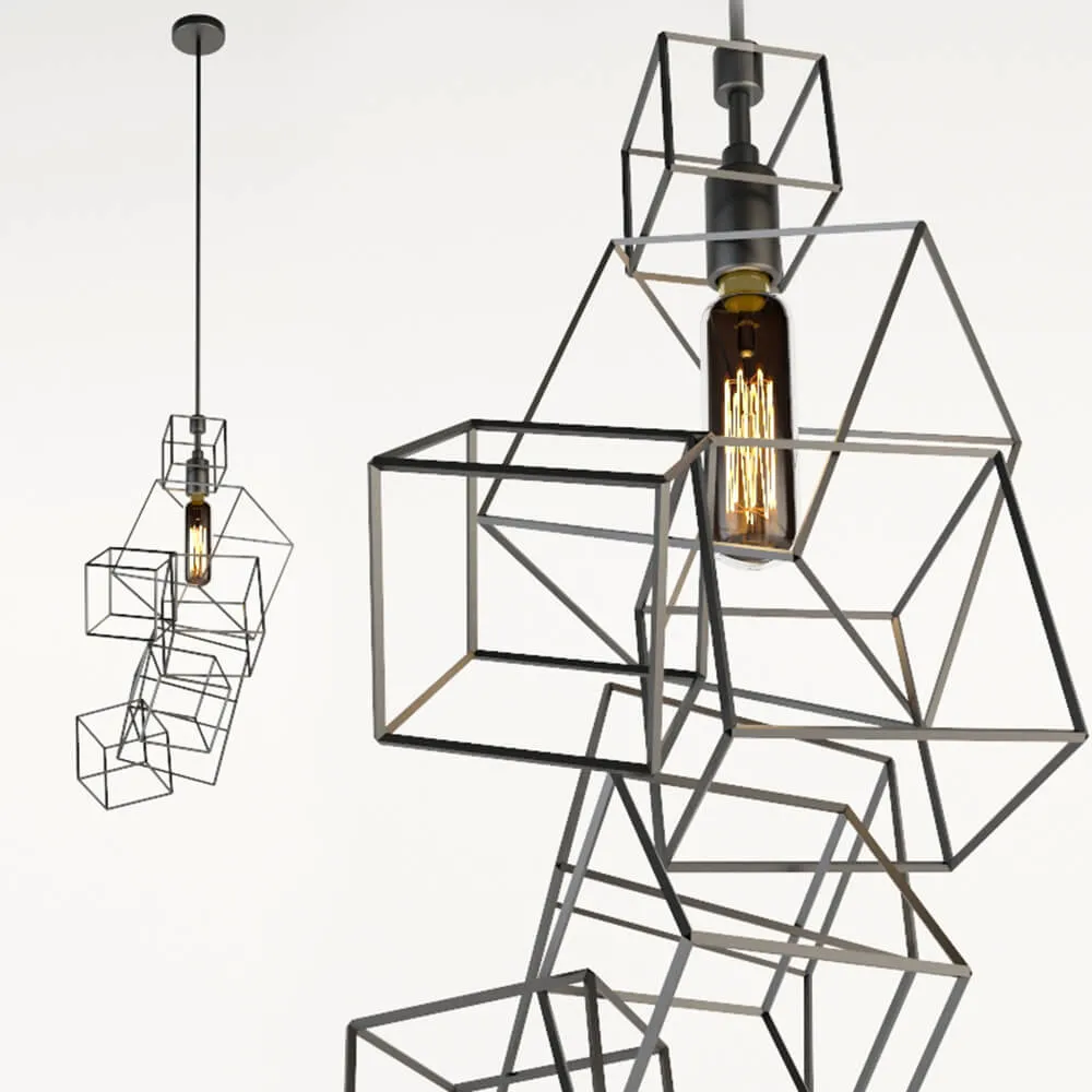 lighting – Framed Sculpture Pendant 3D Model lighting – Framed Sculpture Pendant 3D Model