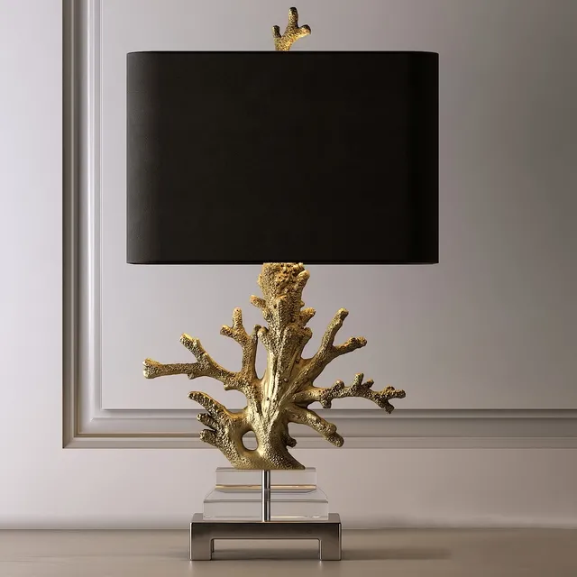 lighting – Gold Coral table lamp 3D Model