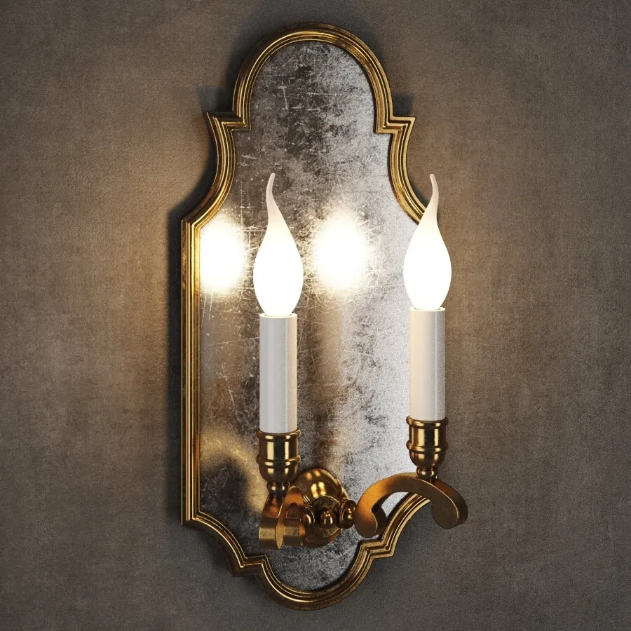 lighting – Gramercy Home – Reardenn Sconce SN050-2-BRS 3D Model lighting – Gramercy Home – Reardenn Sconce SN050-2-BRS 3D Model
