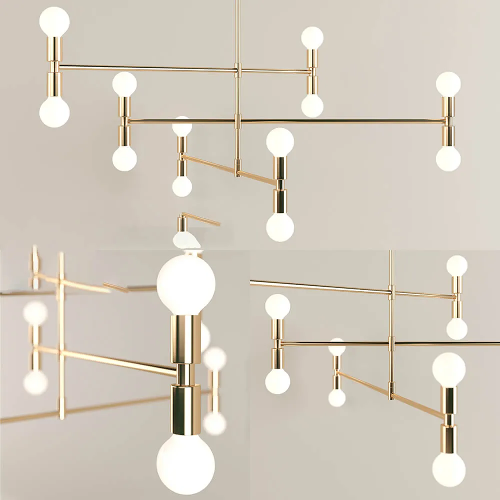 lighting – Lamp Lambert & Fils 01-01 – Atomium Lamp 3D Model