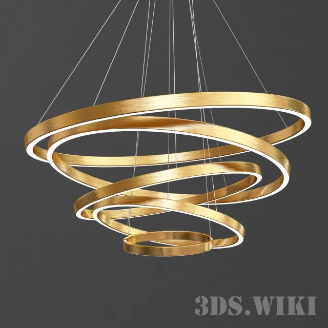 lighting – Large Rings LED Pendant Lights 3D Model lighting – Large Rings LED Pendant Lights 3D Model