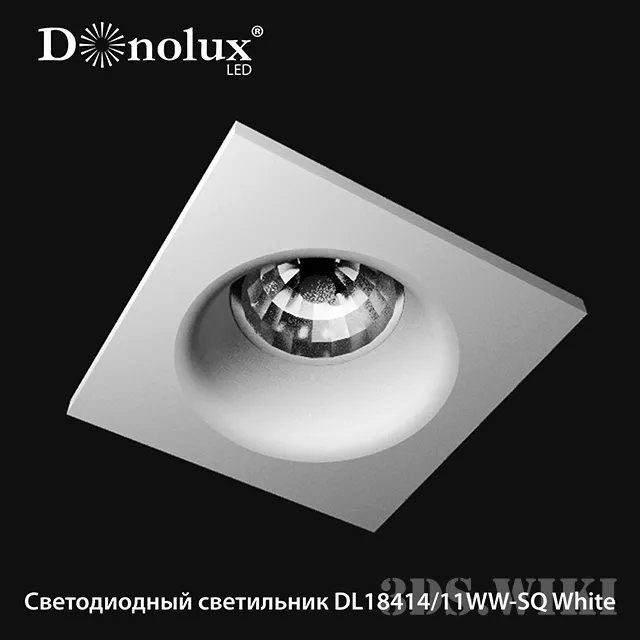 lighting – LED Downlight DL18414 / 11WW-SQ White 3D Model