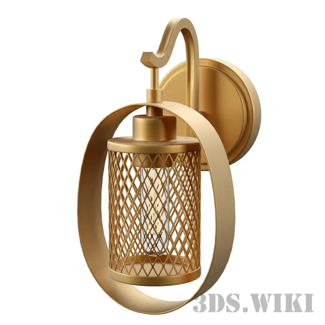 lighting – Light Sconce Natural Brass 3D Model lighting – Light Sconce Natural Brass 3D Model