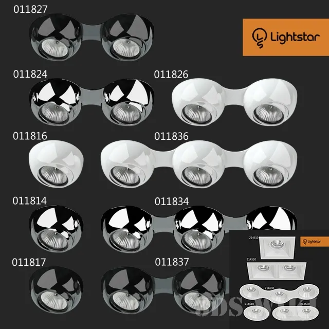lighting – Lightstar recessed luminaires 3D Model