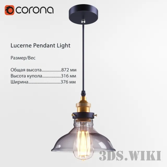 lighting – Lucerne Pendant Light 3D Model lighting – Lucerne Pendant Light 3D Model