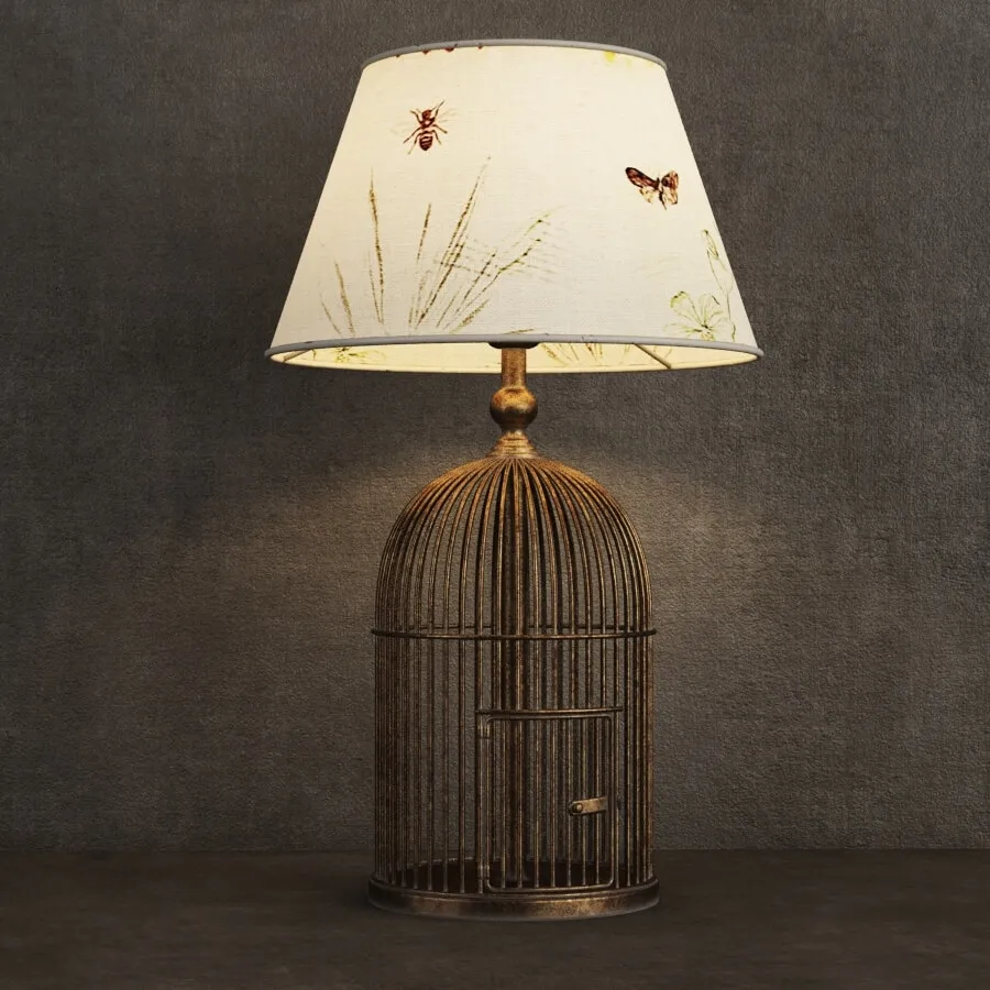 lighting – Metal Birdcage table lamp 1-015902 3D Model lighting – Metal Birdcage table lamp 1-015902 3D Model