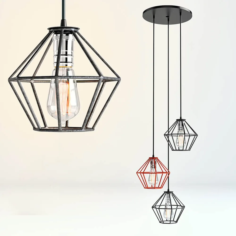 lighting – Metal chandelier Treesome lamp 3D Model
