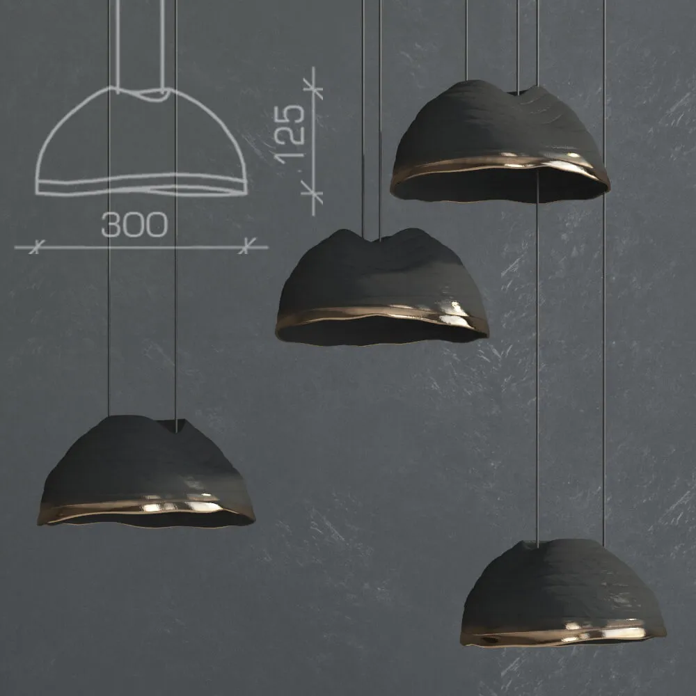 lighting – Metal pendant lights 3D Model lighting – Metal pendant lights 3D Model