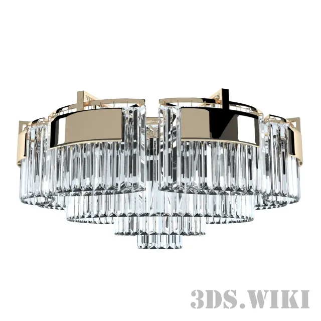 lighting – Newport 4356+6PL chrome gold 3D Model