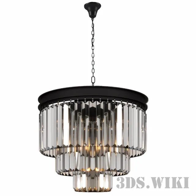 lighting – Newport light 31106S black+gold 3D Model
