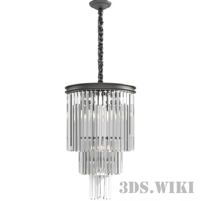 lighting – Newport light 31110S black+gold 3D Model