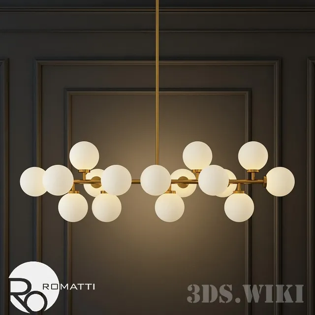 lighting – Pendant lamp (chandelier) Mimosa from Atelier Areti 3D Model lighting – Pendant lamp (chandelier) Mimosa from Atelier Areti 3D Model