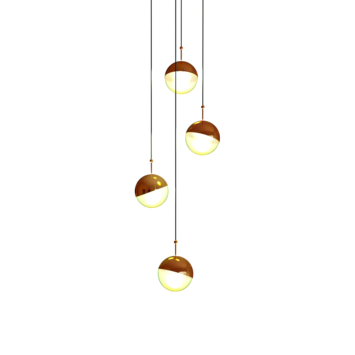 lighting – Pendant round lamps 3D Model