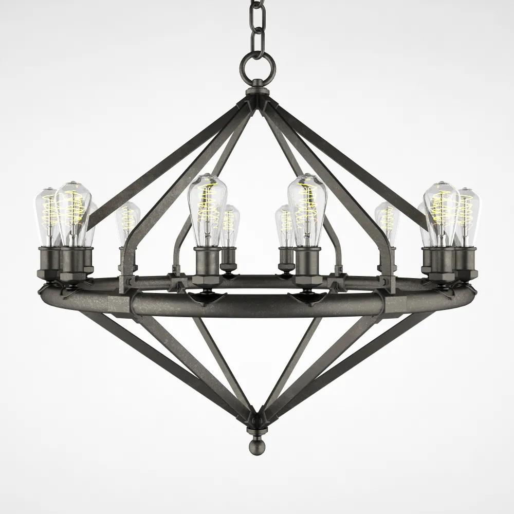 lighting – Ralph Lauren Archer large chandelier 9 3D Model lighting – Ralph Lauren Archer large chandelier 9 3D Model