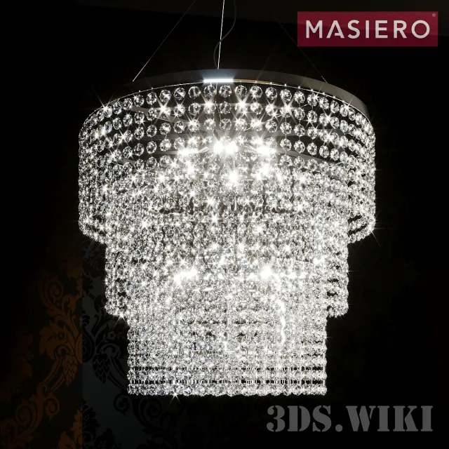 lighting – Round Chandelier Masiero 3D Model lighting – Round Chandelier Masiero 3D Model
