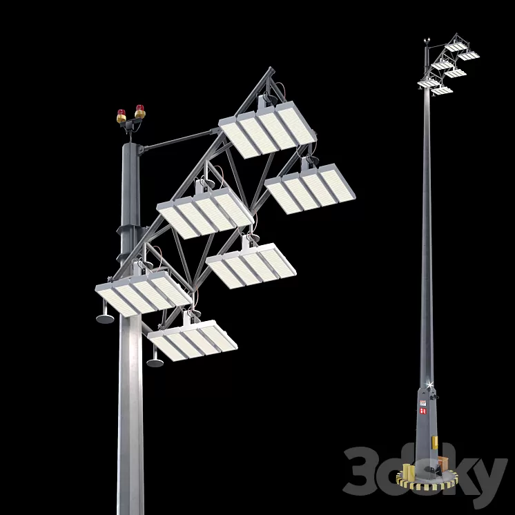 Lighting support with EWO floodlights 3D Model